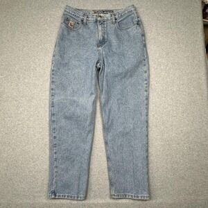 Cruel‎ Girl Jeans Womens 30x28 Relaxed Fit Blue Denim High Rise Barrel Leg Y2K